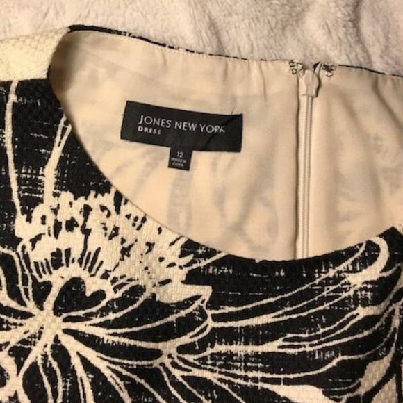 Jones New York Cotton Abstract Floral Dress - Picture 7 of 8